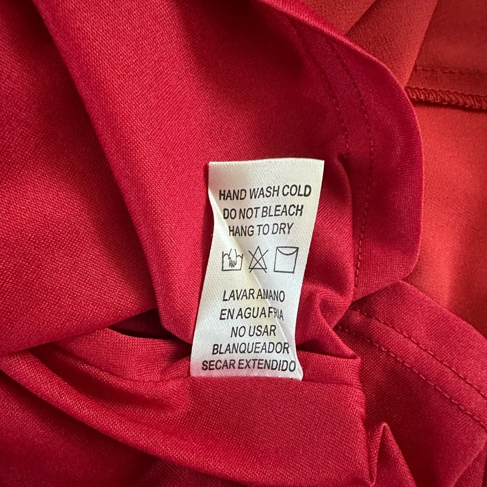Red High Low Dress by Doe & Rae - Picture 9 of 10